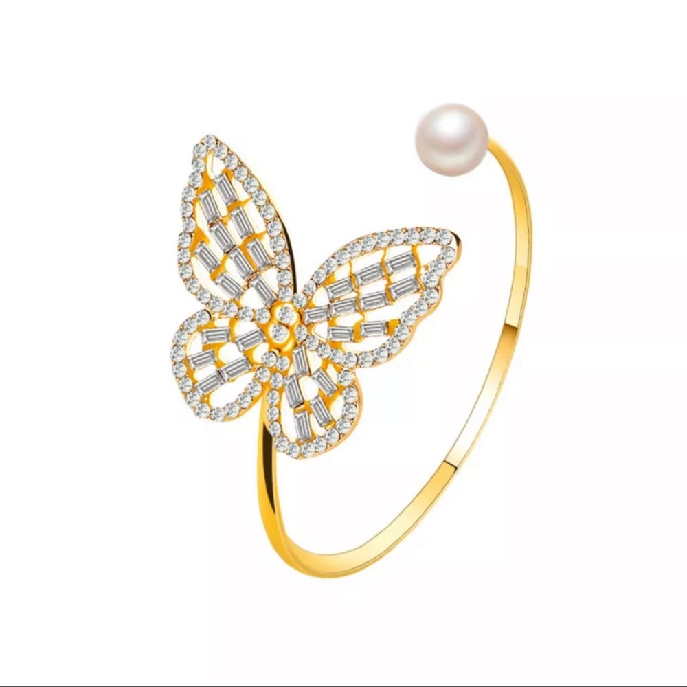 Adjustable Butterfly Ring - image 1